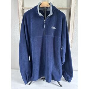 Sports Illustrated Men’s Sweater Sweatshirt XL Blue Fleece Quarter Zip Pullover